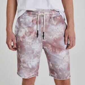 AG Jeans Klay Men's Terry Short – Abstract Tie-dye Rocky Mauve